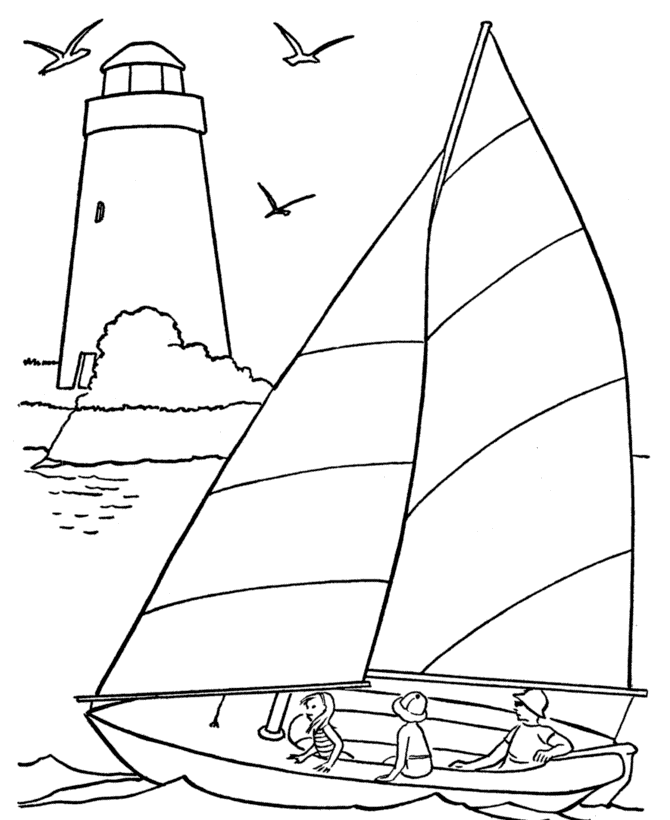 Раскраска: яхта (транспорт) #143552 - Бесплатные раскраски для печати