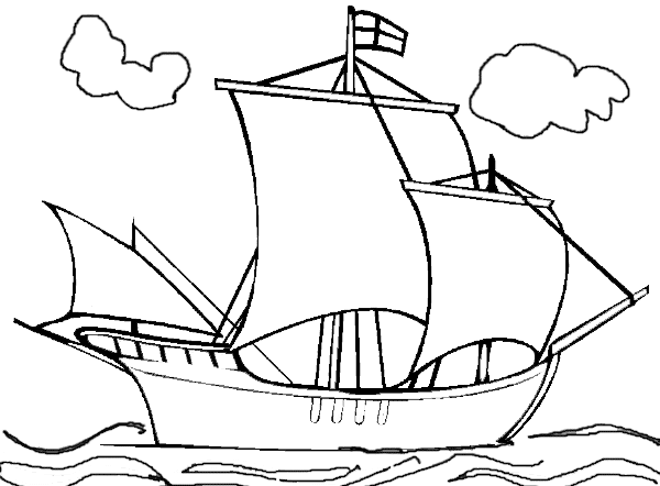 Раскраска: яхта (транспорт) #143558 - Бесплатные раскраски для печати