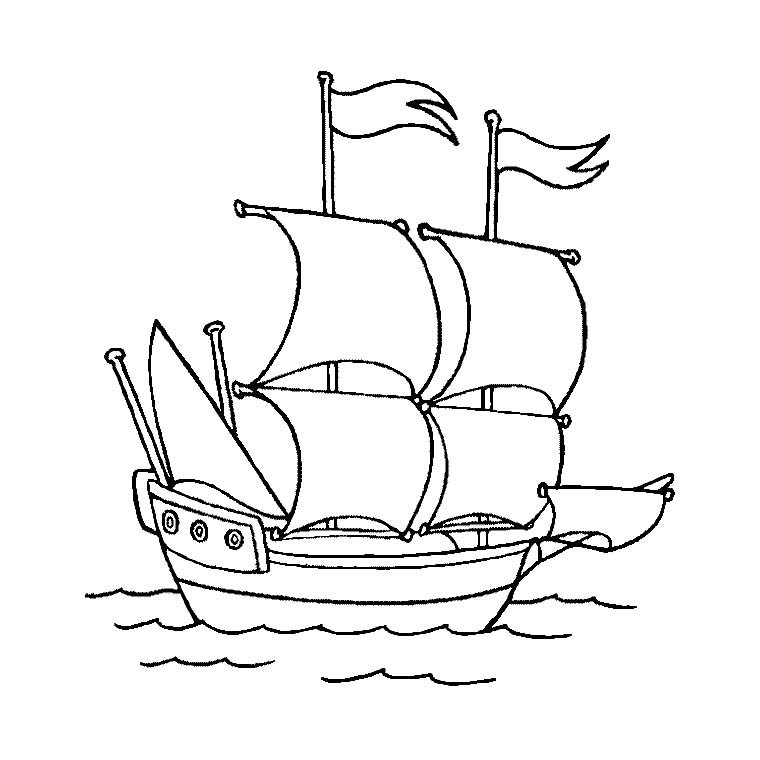 Раскраска: яхта (транспорт) #143571 - Бесплатные раскраски для печати