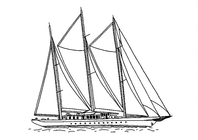 Раскраска: яхта (транспорт) #143591 - Бесплатные раскраски для печати