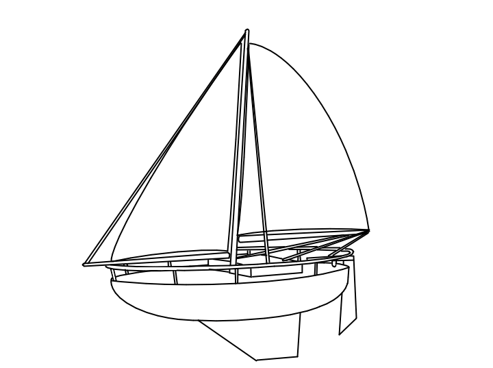 Раскраска: яхта (транспорт) #143613 - Бесплатные раскраски для печати