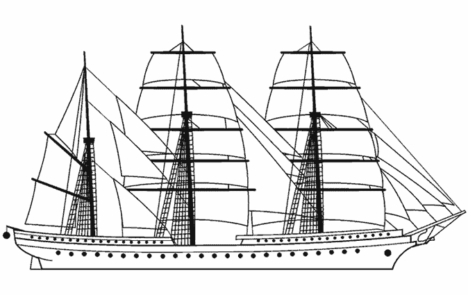 Раскраска: яхта (транспорт) #143617 - Бесплатные раскраски для печати