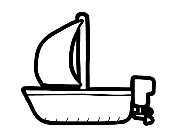 Раскраска: яхта (транспорт) #143621 - Бесплатные раскраски для печати