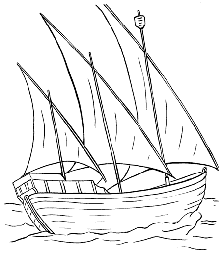 Раскраска: яхта (транспорт) #143634 - Бесплатные раскраски для печати
