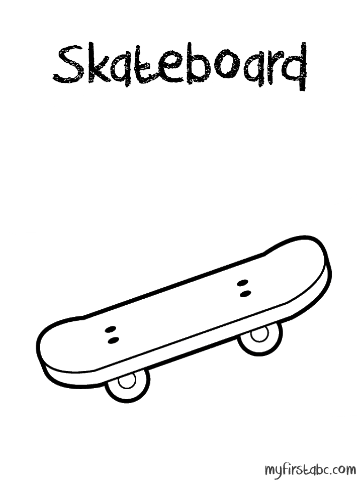 Раскраска: Скейтборд / Скейтборд (транспорт) #139326 - Бесплатные раскраски для печати