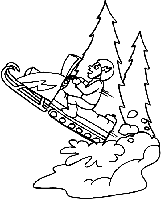Раскраска: Снегоход / Skidoo (транспорт) #139764 - Бесплатные раскраски для печати