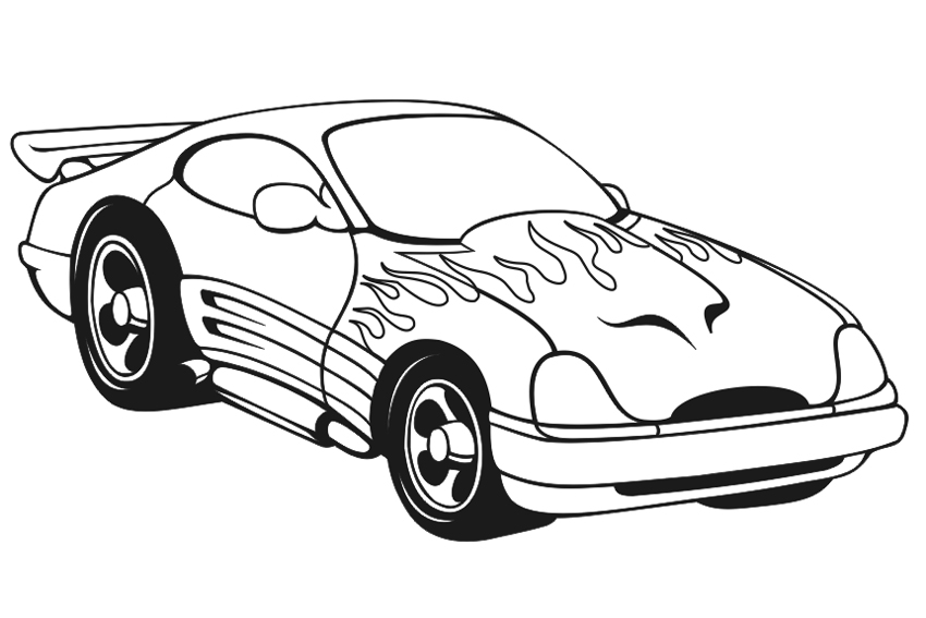 Раскраска: Спортивный автомобиль / тюнинг (транспорт) #146937 - Бесплатные раскраски для печати