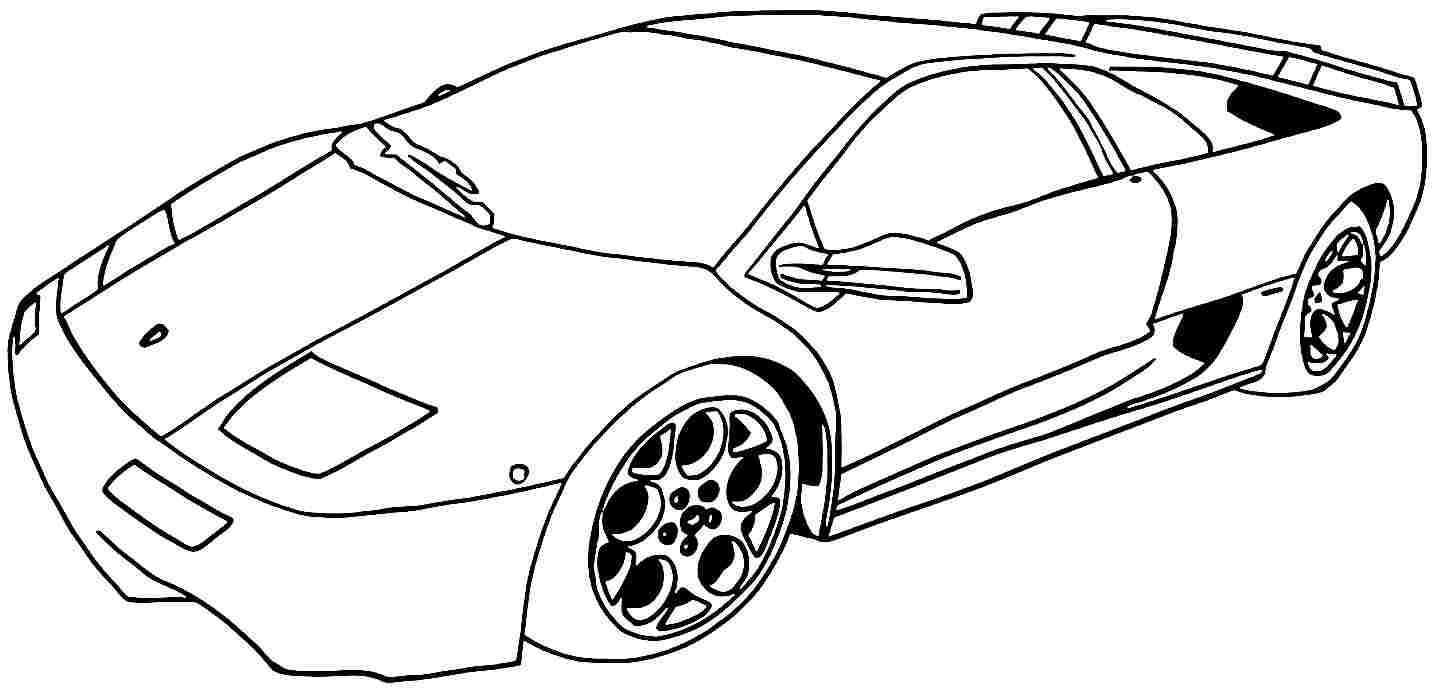 Раскраска: Спортивный автомобиль / тюнинг (транспорт) #146977 - Бесплатные раскраски для печати
