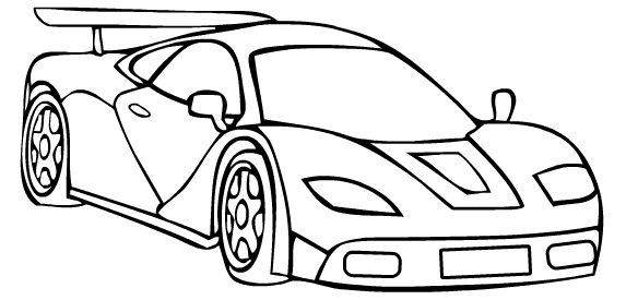 Раскраска: Спортивный автомобиль / тюнинг (транспорт) #146978 - Бесплатные раскраски для печати
