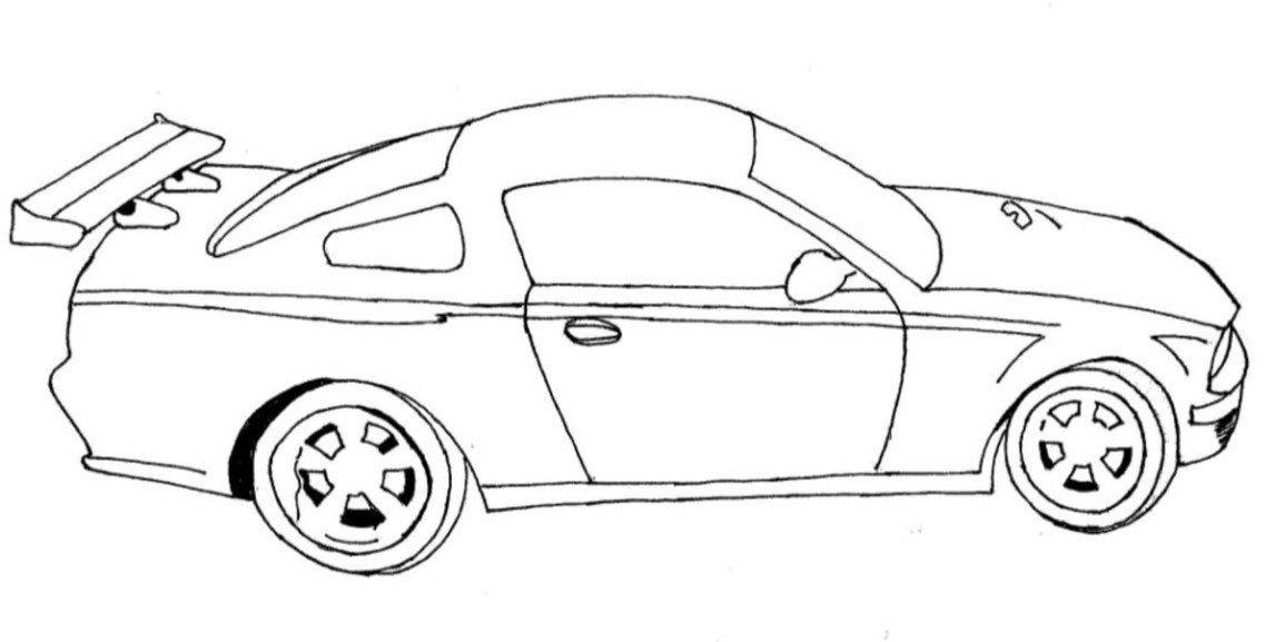 Раскраска: Спортивный автомобиль / тюнинг (транспорт) #147040 - Бесплатные раскраски для печати
