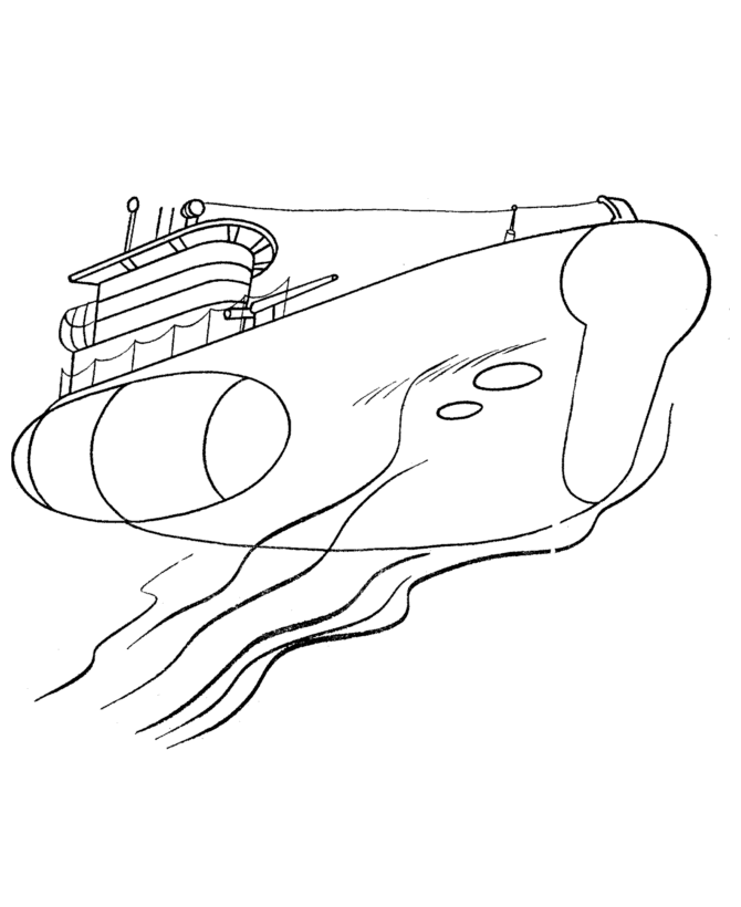Раскраска: подводная лодка (транспорт) #137713 - Бесплатные раскраски для печати