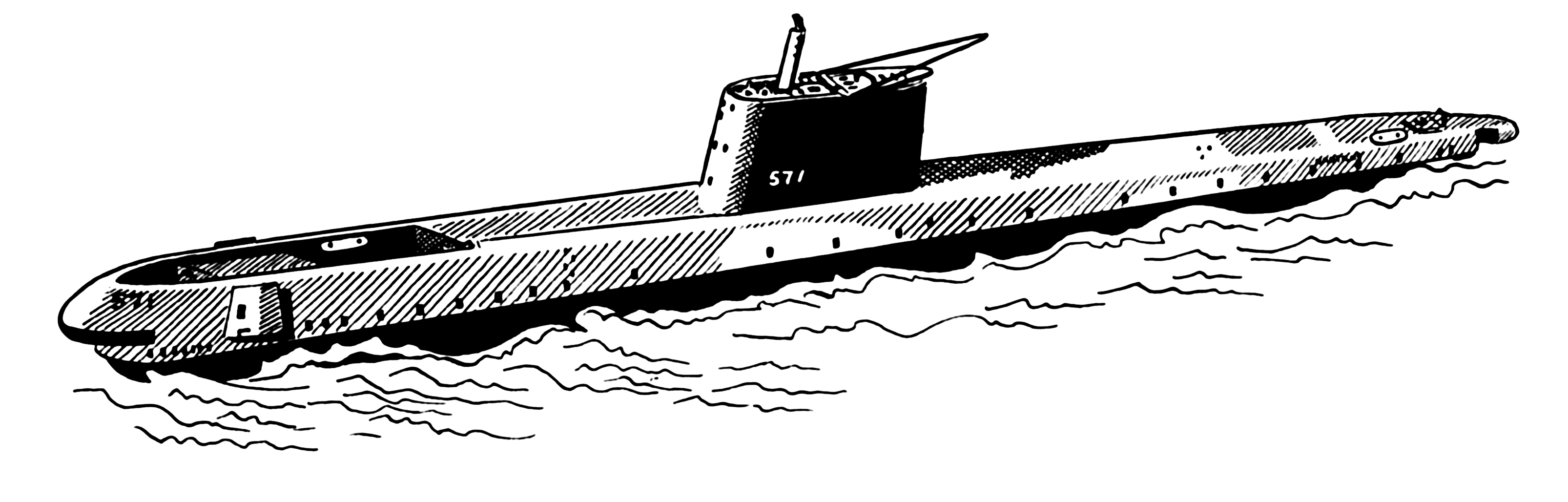 Эскиз подводной лодки