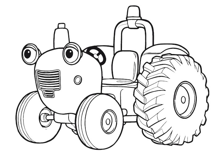 Раскраска: трактор (транспорт) #141936 - Бесплатные раскраски для печати