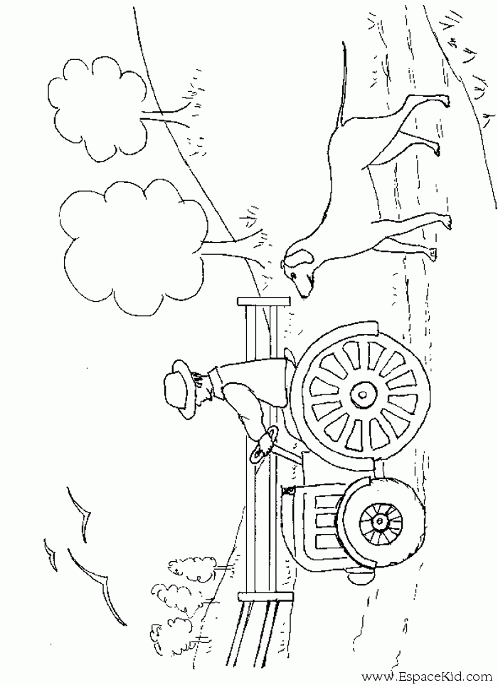 Раскраска: трактор (транспорт) #141942 - Бесплатные раскраски для печати