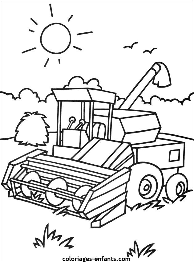 Раскраска: трактор (транспорт) #141948 - Бесплатные раскраски для печати