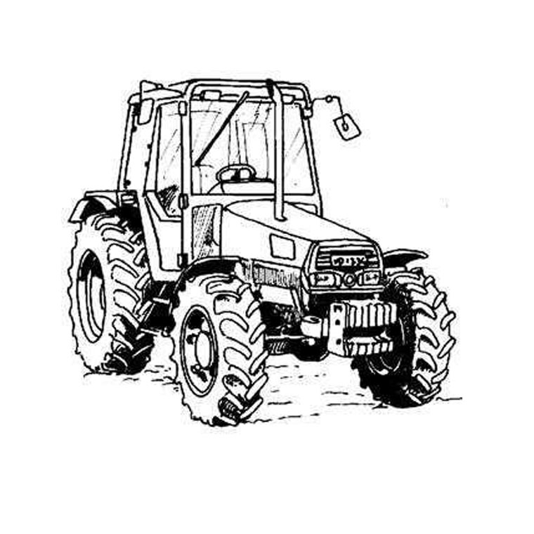 Раскраска: трактор (транспорт) #141953 - Бесплатные раскраски для печати