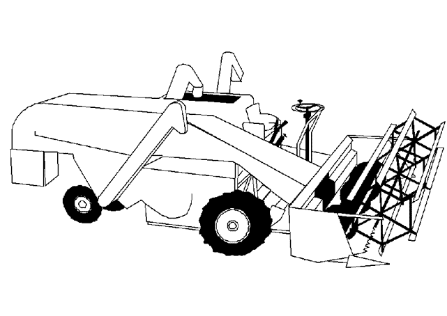 Раскраска: трактор (транспорт) #141963 - Бесплатные раскраски для печати