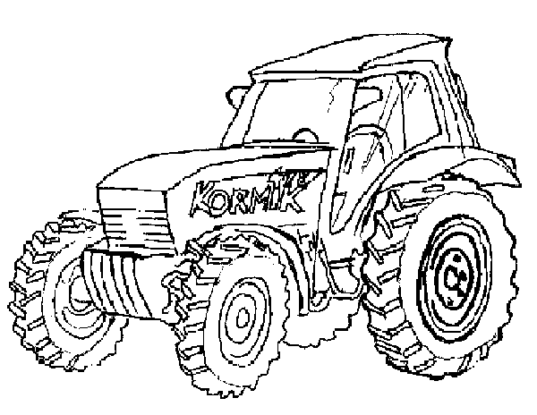 Раскраска: трактор (транспорт) #141968 - Бесплатные раскраски для печати