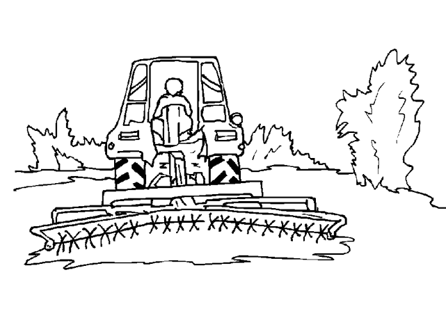 Раскраска: трактор (транспорт) #141970 - Бесплатные раскраски для печати
