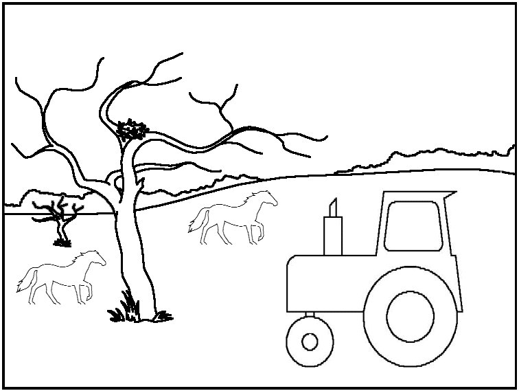 Раскраска: трактор (транспорт) #141978 - Бесплатные раскраски для печати