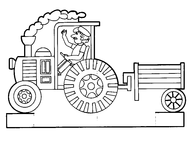 Раскраска: трактор (транспорт) #141992 - Бесплатные раскраски для печати