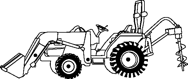 Раскраска: трактор (транспорт) #142029 - Бесплатные раскраски для печати