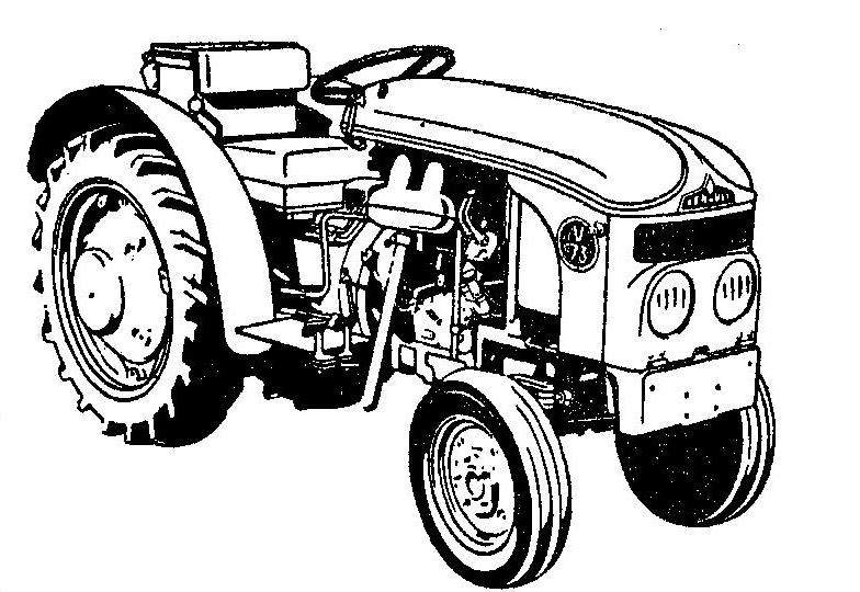 Раскраска: трактор (транспорт) #142048 - Бесплатные раскраски для печати