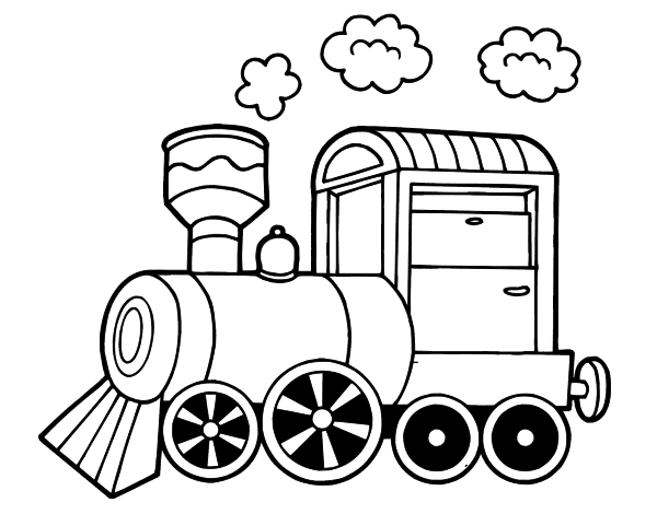 Раскраска: Поезд / Локомотив (транспорт) #135035 - Бесплатные раскраски для печати