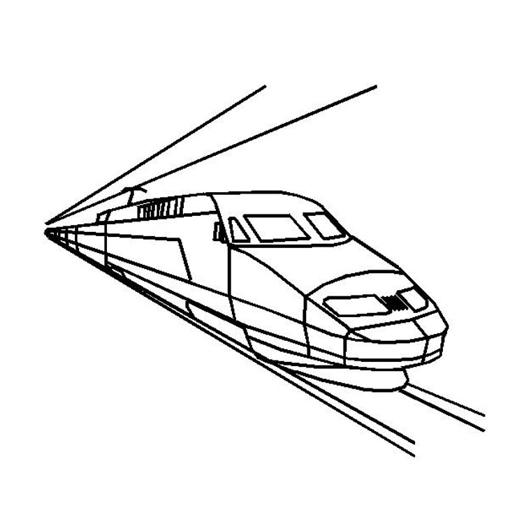 Раскраска: Поезд / Локомотив (транспорт) #135090 - Бесплатные раскраски для печати