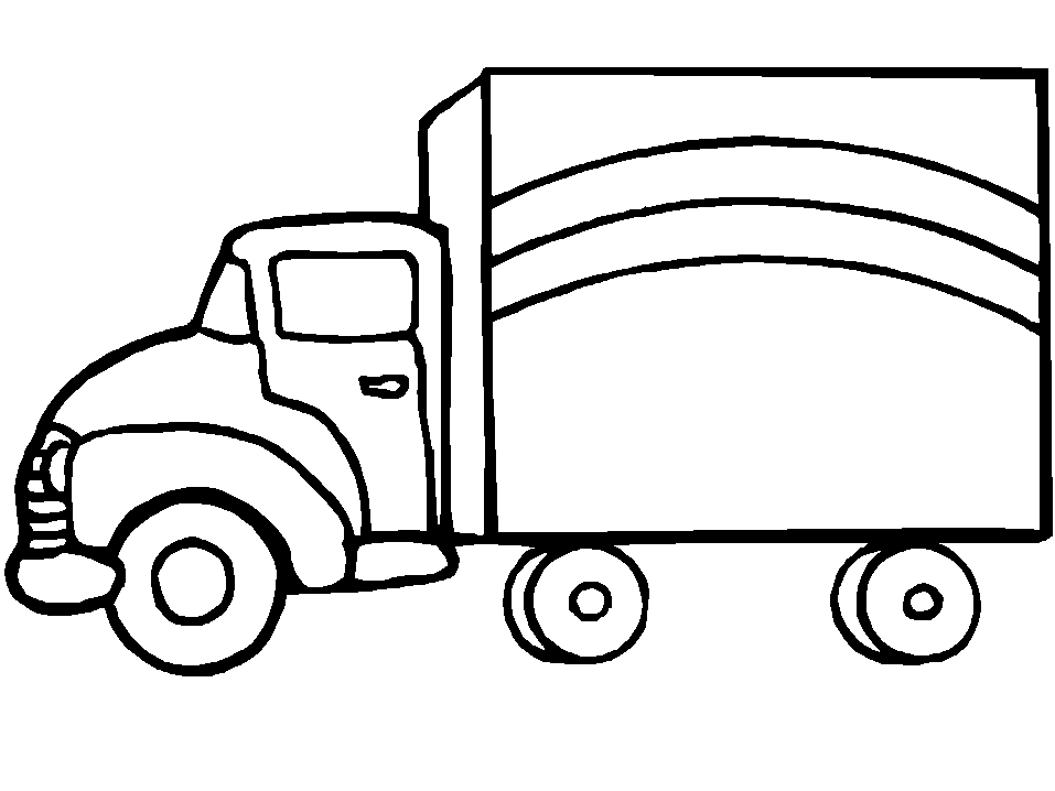 Раскраска: грузовик (транспорт) #135531 - Бесплатные раскраски для печати