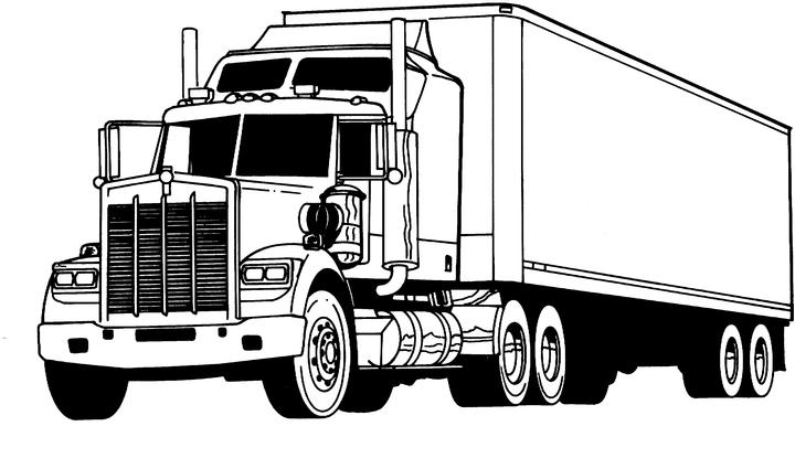 Раскраска: грузовик (транспорт) #135560 - Бесплатные раскраски для печати