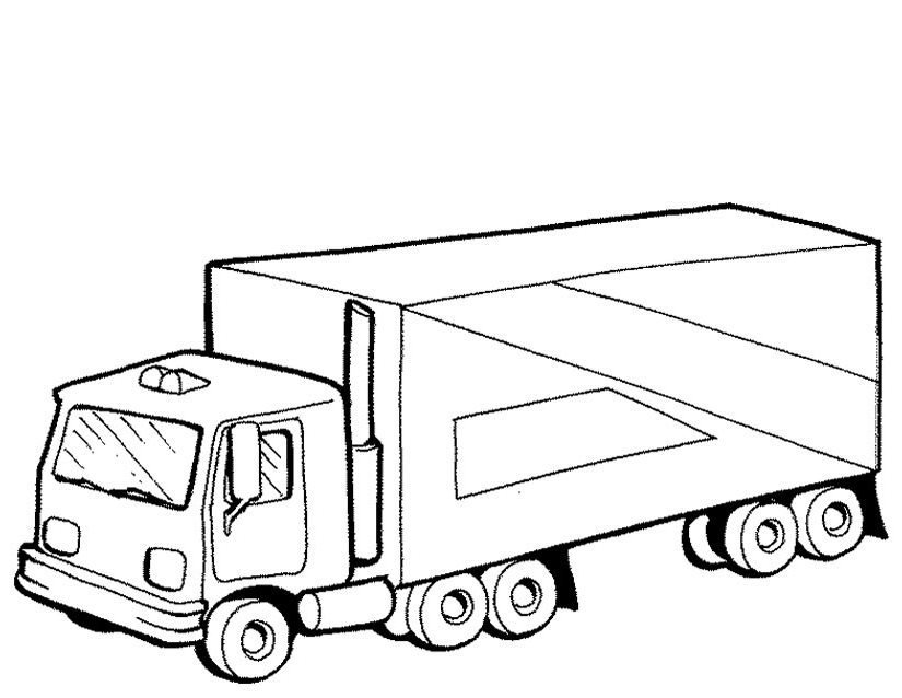 Раскраска: грузовик (транспорт) #135591 - Бесплатные раскраски для печати