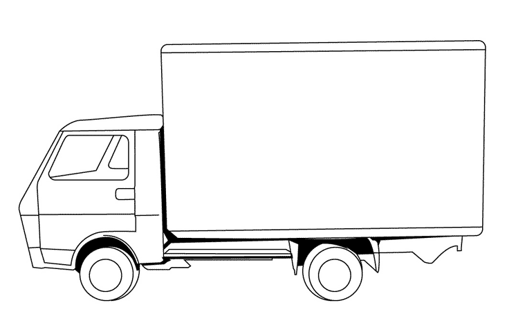Раскраска: грузовик (транспорт) #135593 - Бесплатные раскраски для печати