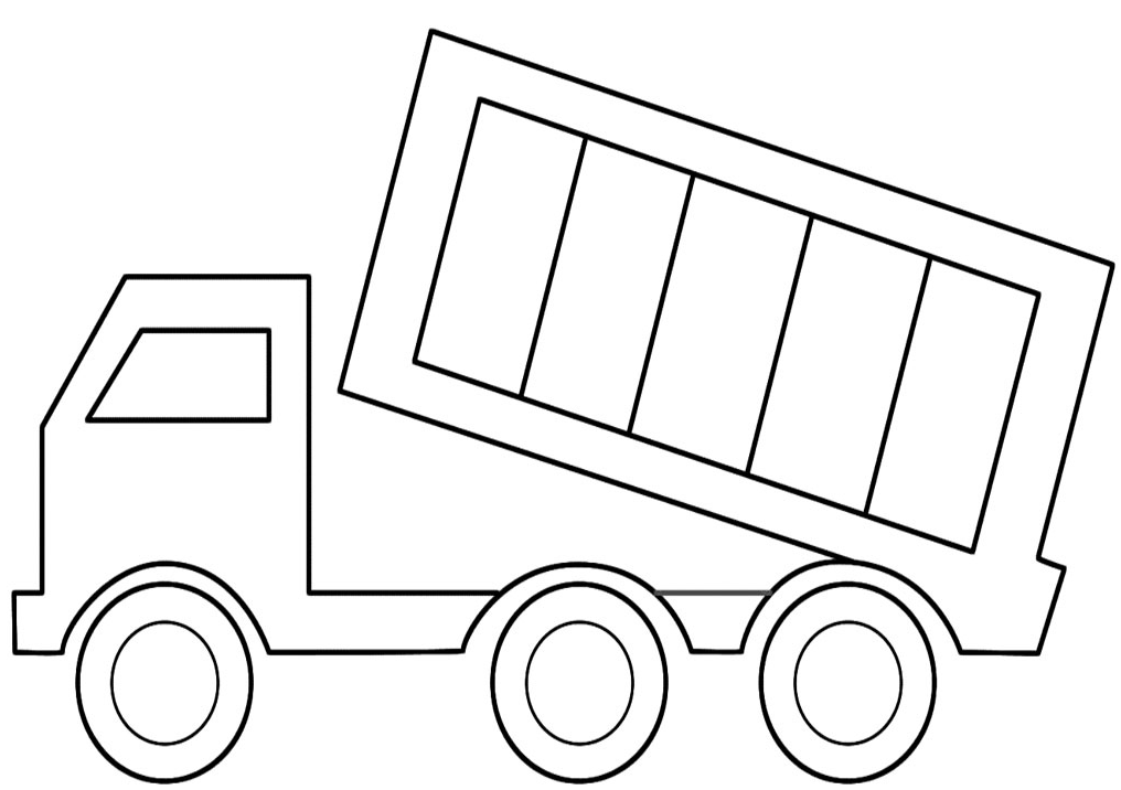 Раскраска: грузовик (транспорт) #135596 - Бесплатные раскраски для печати