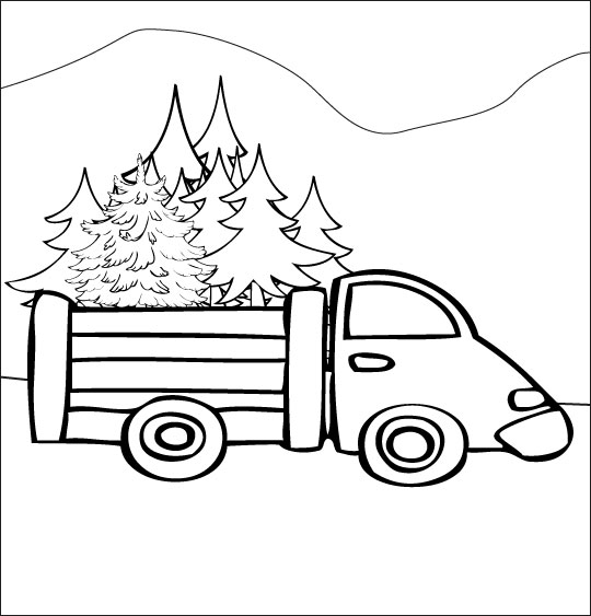 Раскраска: грузовик (транспорт) #135607 - Бесплатные раскраски для печати