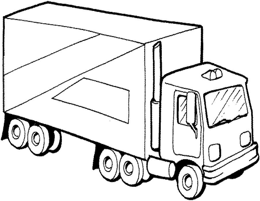Раскраска: грузовик (транспорт) #135658 - Бесплатные раскраски для печати