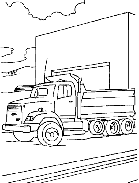 Раскраска: грузовик (транспорт) #135679 - Бесплатные раскраски для печати