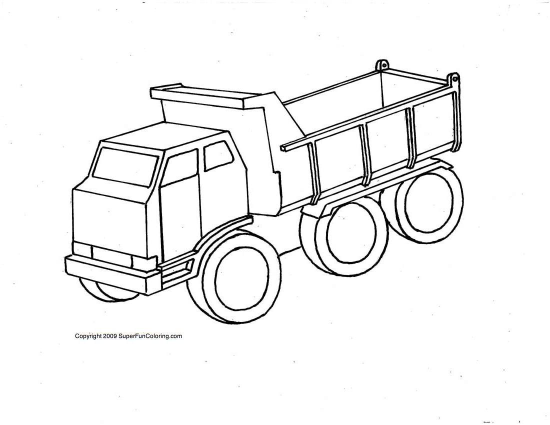 Раскраска: грузовик (транспорт) #135710 - Бесплатные раскраски для печати
