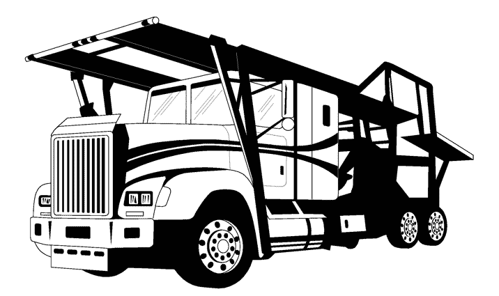 Раскраска: грузовик (транспорт) #135723 - Бесплатные раскраски для печати