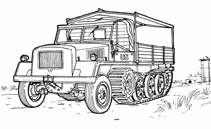 Раскраска: грузовик (транспорт) #135754 - Бесплатные раскраски для печати