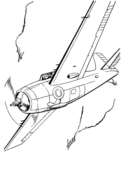 Раскраска: Военный самолет (транспорт) #141244 - Бесплатные раскраски для печати