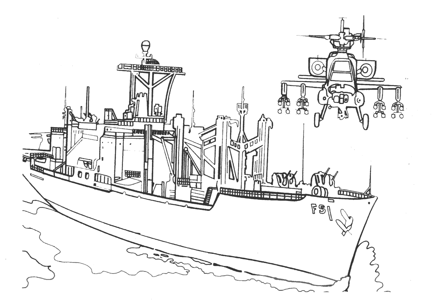Раскраска: Военная лодка (транспорт) #138652 - Бесплатные раскраски для печати