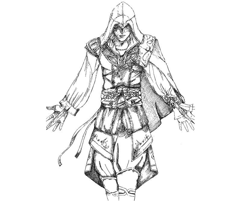 Раскраска: Assassin's Creed (Видео игры) #111927 - Бесплатные раскраски для печати