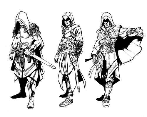 Раскраска: Assassin's Creed (Видео игры) #111933 - Бесплатные раскраски для печати