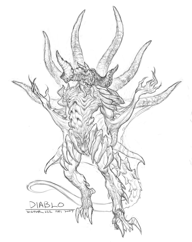 Раскраска: Diablo (Видео игры) #121655 - Бесплатные раскраски для печати