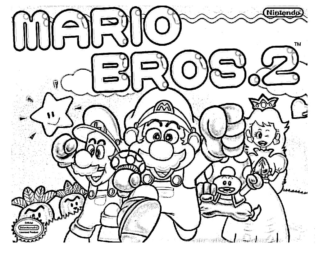 Раскраска: Марио Брос (Видео игры) #112502 - Бесплатные раскраски для печати