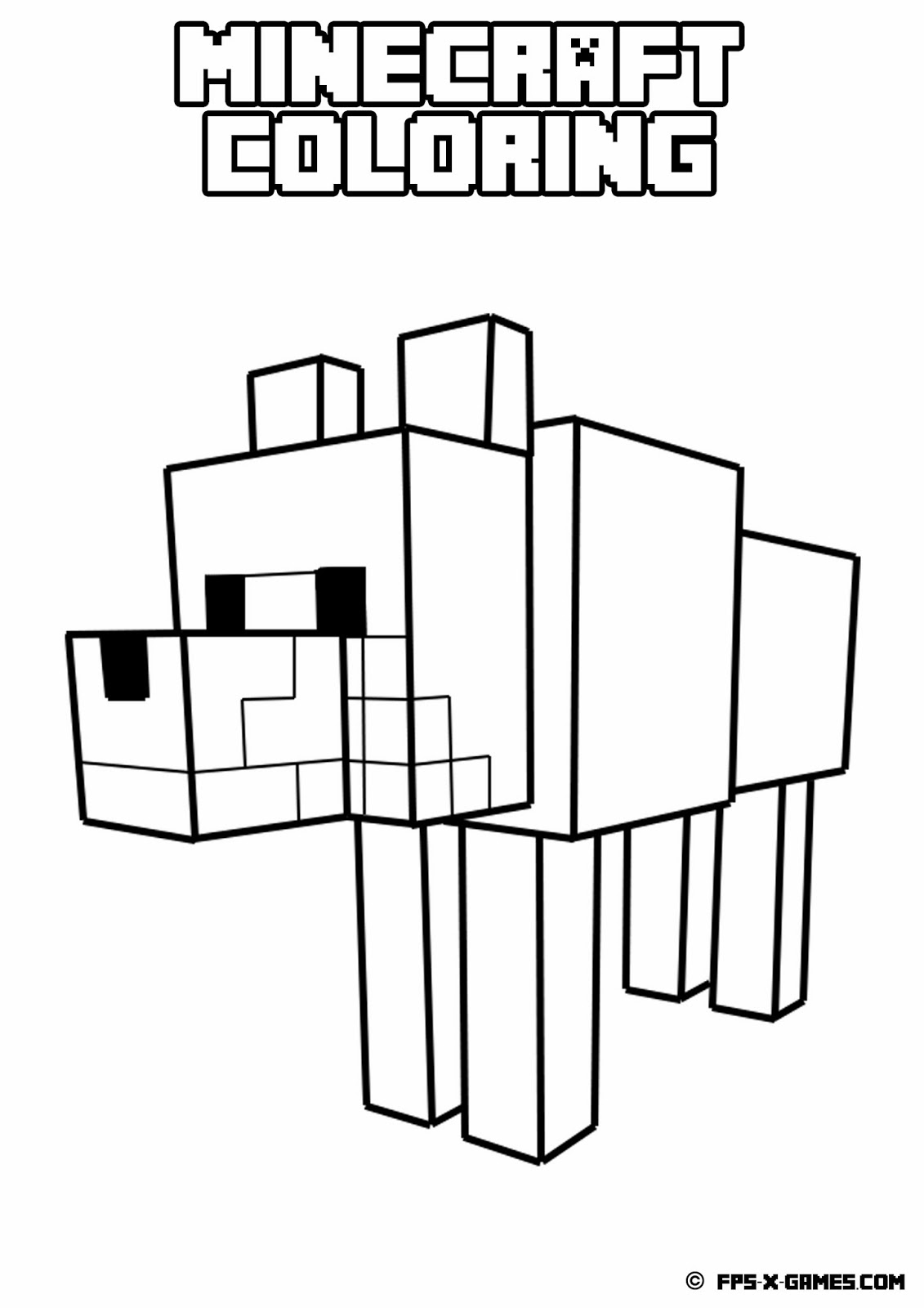 Раскраска: Minecraft (Видео игры) #113777 - Бесплатные раскраски для печати