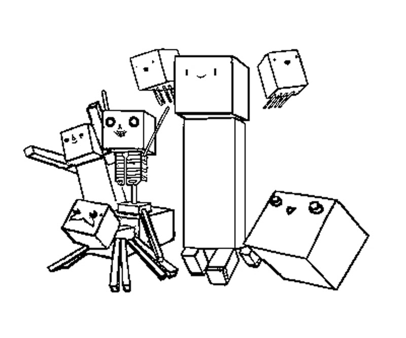 Раскраска: Minecraft (Видео игры) #113800 - Бесплатные раскраски для печати