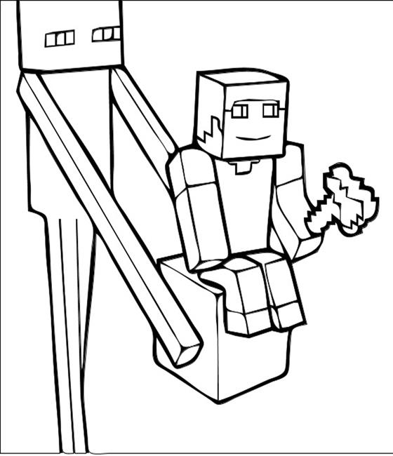 Раскраска: Minecraft (Видео игры) #113825 - Бесплатные раскраски для печати