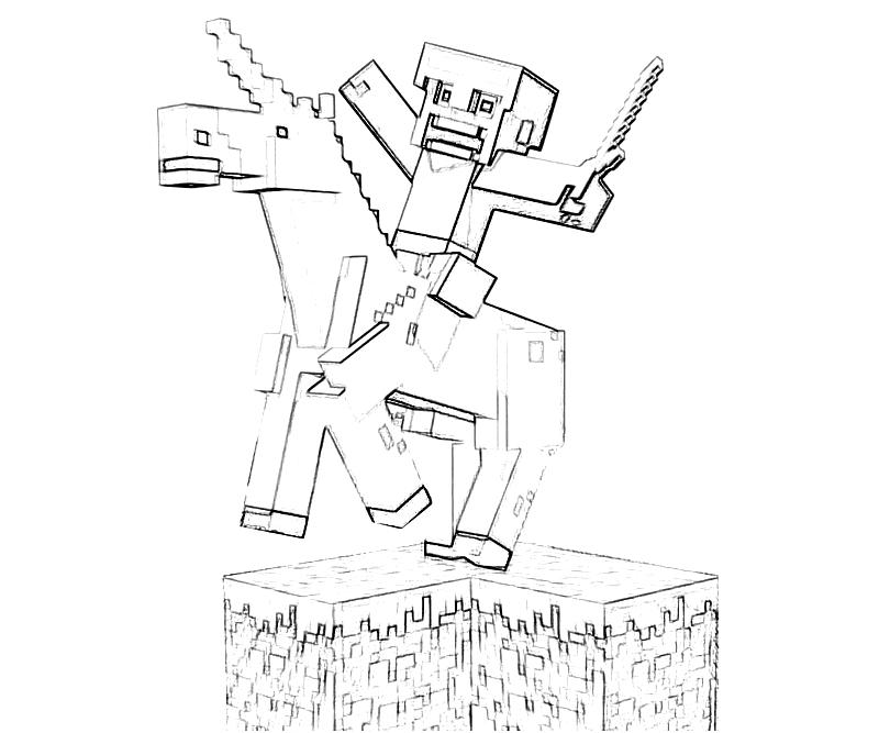 Раскраска: Minecraft (Видео игры) #113833 - Бесплатные раскраски для печати